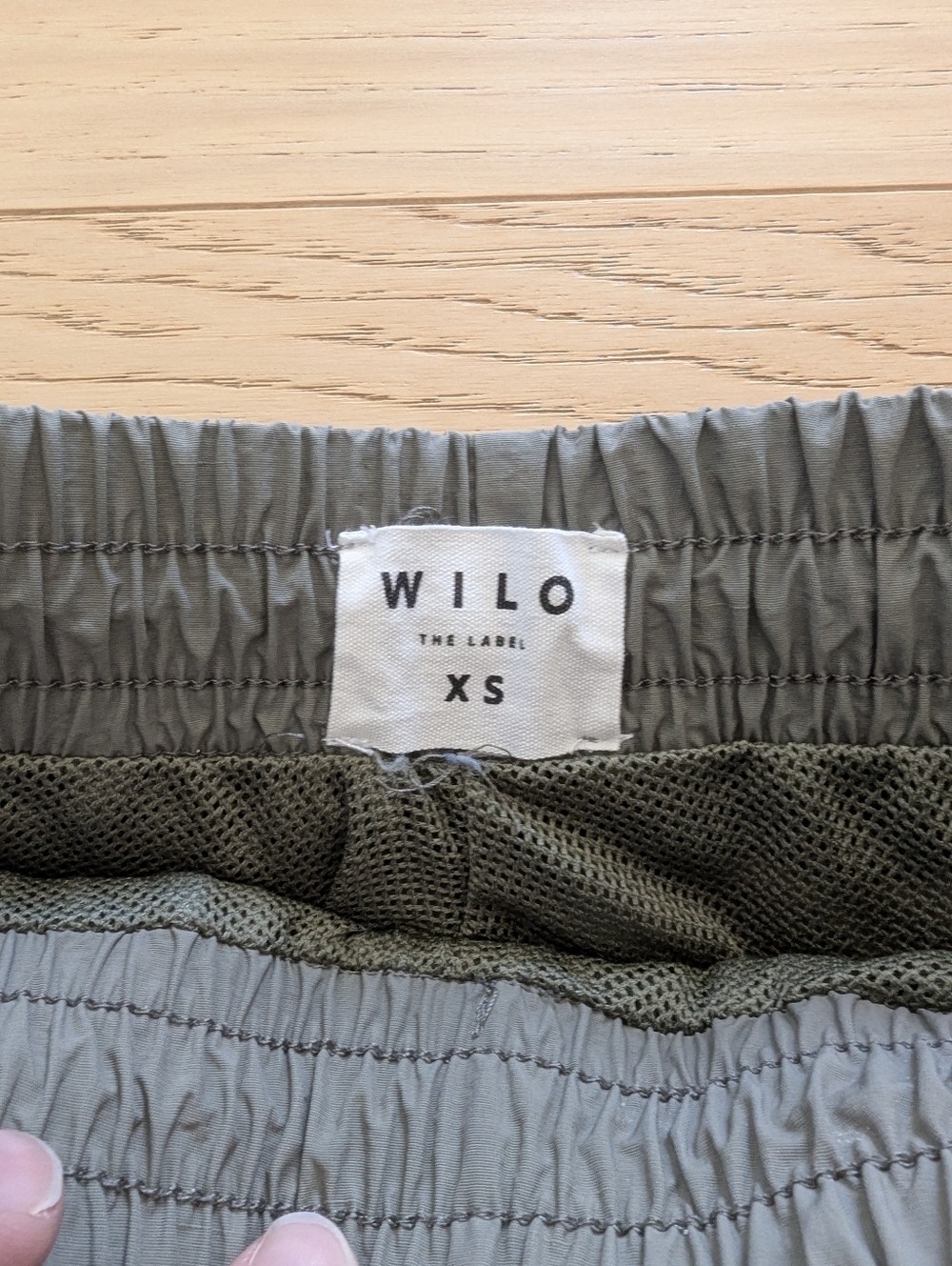 WILO the Label Parachute Jogger Pants in Sage Anthropologie High Rise - Picture 2 of 8